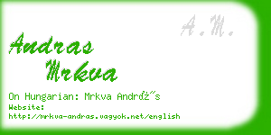 andras mrkva business card